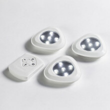 Focos LED inalámbricos, paquete de 3 con control remoto