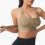 Front Zippers Performances Sports Bra Quick Drying-Silver XL 5