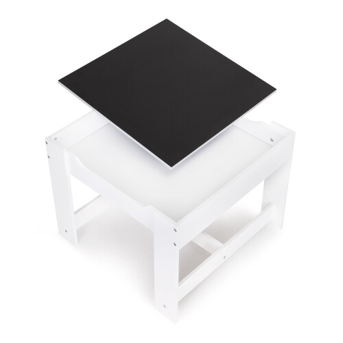 Children's Table Set with Chalkboard & Storage 2
