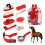 Horse Shedding Grooming Massaging Tool Set Bathing Cleaning 7
