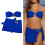 Comfortable Separate Design Quick Drying Swimwear-White S 4