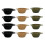 4Pcs Strong Plastic Camping Cup Cutlery-4 khaki portable bow 2