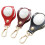 Compact Golf Ball Carrying Case with Rotating Carabiner-brown 3