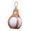 Compact Golf Ball Carrying Case with Rotating Carabiner-brown 5