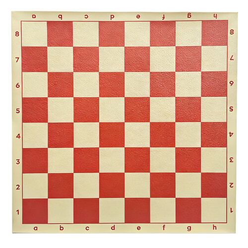 Soft Rollable Chesses Board PU Tournament Chesses Mat-Red 51CM