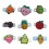 9pcs High Elastics Silicones Tennis Dampeners Fruit Design 1