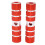 Cycle Rear Pegs Foot Rest Red Aluminium 10cm 2