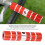 Cycle Rear Pegs Foot Rest Red Aluminium 10cm 20