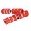 Cycle Rear Pegs Foot Rest Red Aluminium 10cm 9