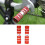 Cycle Rear Pegs Foot Rest Red Aluminium 10cm 12