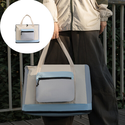 Practical Expandable Travel Bag With Large Capacity And-Beige 2