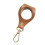 Compact Golf Ball Carrying Case with Rotating Carabiner-brown 1