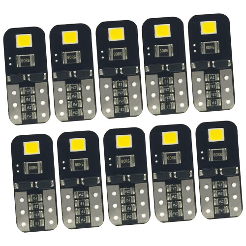 10Pcs W5W T10 LED Canbus No Error Bulb Car Interior Light Map