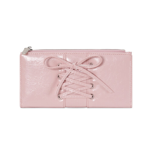 PU Leather Long Wallet Practical Coin Purse Lightweight-Pink