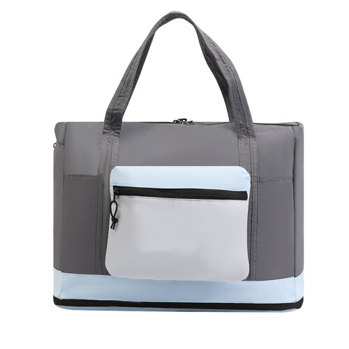 Expandable Foldable Bag for Long Journeys Large Capacity-Gray