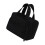 Ample Storage Double Opening Toiletry Case Chic Hand Held-Black 1