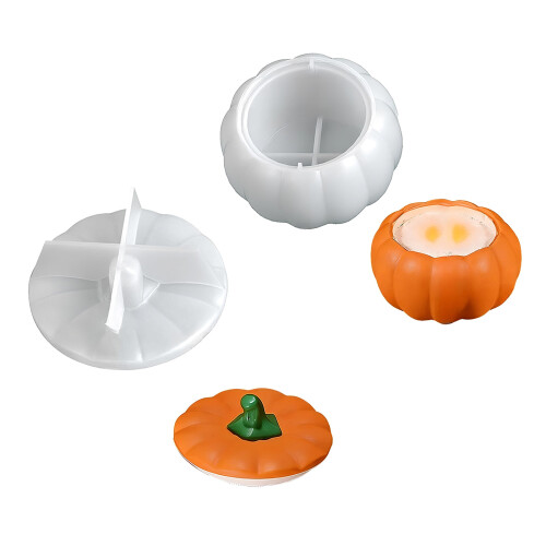Flexible Silicone Mould for Pumpkin Storage Box-combination