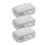 3Pcs Portable Silver Mini Medicine Organizer Bling 2 Compartment Case 1