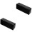 2Pcs Large Display LED Digital Alarm Clock Black ABS for Bedroom 1