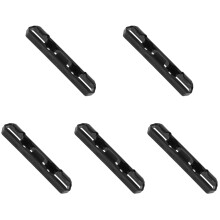 5Pcs PP Motorcycle Brake Cable Clamp Housing Tube Guide Black