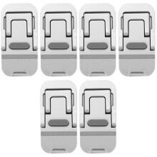 6Pcs Adjustable Laptop Stand Silver Aluminum Ergonomic Airflow Holder