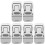6Pcs Silver Laptop Holder Stand Foldable Ergonomic Aluminum Support 1