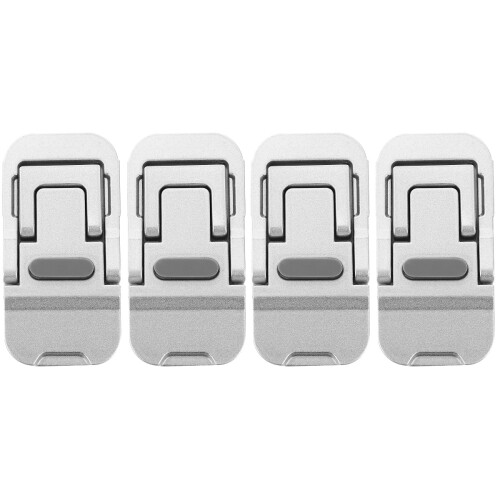 4Pcs Compact Aluminum Laptop Support Stand Adjustable Airflow Holder