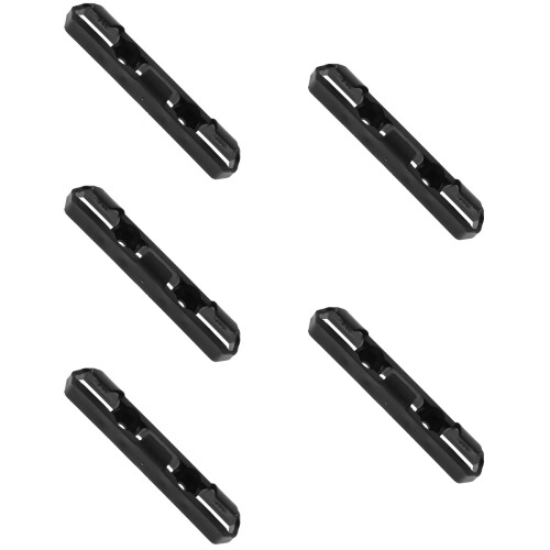 5Pcs Black Motorcycle Cable Clip Shifter Hose Guide Clamp Durable