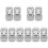 10Pcs Adjustable Laptop Stand Silver Aluminum Foldable Portable Holder 1
