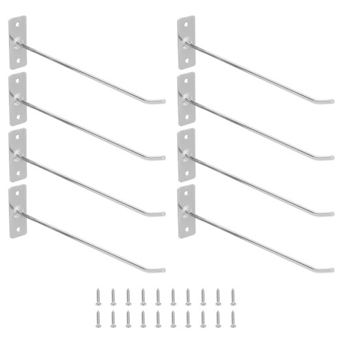 20Pcs Silver Iron Wall Hooks Heavy Duty Metal Coat Storage Organizer