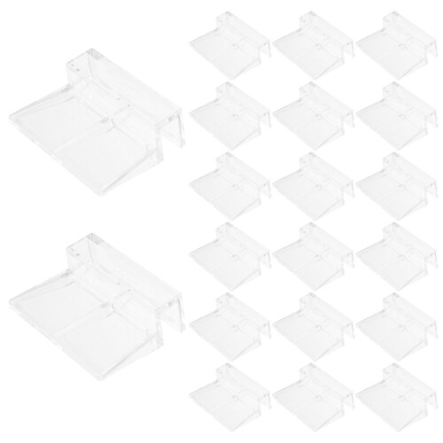 20Pcs Acrylic Rimless Fish Tank Lid Clips with Easy Install Support