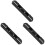 3Pcs Black Motorcycle Brake Line Clamp Durable PP Cable Clip Guide 1