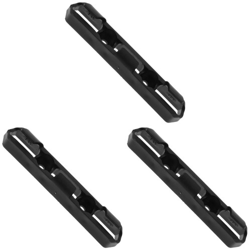 3Pcs Black Motorcycle Brake Line Clamp Durable PP Cable Clip Guide