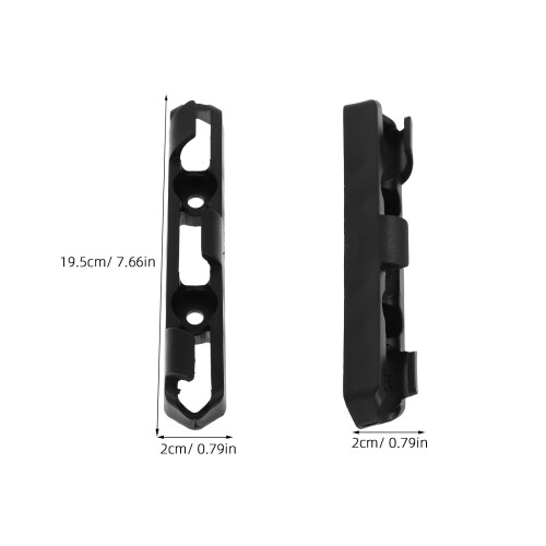 2Pcs Black Motorcycle Cable Buckle Shifter Hose Guide Durable PP 1