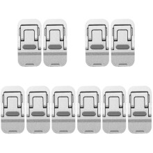 10Pièces Support Notebook Aluminium Robuste Design Invisible Argent