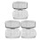 3Pcs Portable Silver Mini Medicine Organizer Bling 2 Compartment Case 6