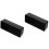 2Pcs Large Display LED Digital Alarm Clock Black ABS for Bedroom 2