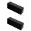 2Pcs Large Display LED Digital Alarm Clock Black ABS for Bedroom 3