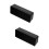 2Pcs Large Display LED Digital Alarm Clock Black ABS for Bedroom 5