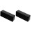 2Pcs Large Display LED Digital Alarm Clock Black ABS for Bedroom 6