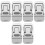 6Pcs Silver Laptop Holder Stand Foldable Ergonomic Aluminum Support 2