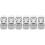 6Pcs Silver Laptop Holder Stand Foldable Ergonomic Aluminum Support 3