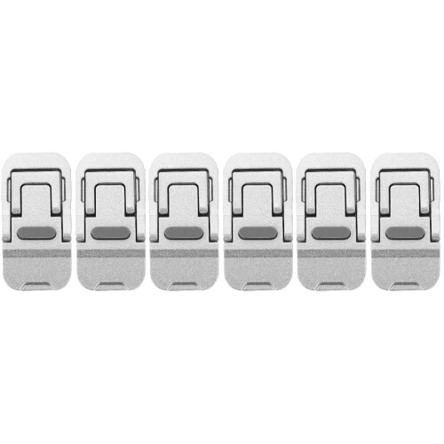 6Pcs Silver Laptop Holder Stand Foldable Ergonomic Aluminum Support 2