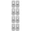 8Pcs Silver Ergonomic Laptop Stand Aluminum Portable Cooling Riser 2
