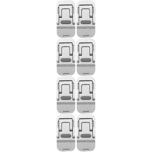 8Pcs Silver Ergonomic Laptop Stand Aluminum Portable Cooling Riser 1