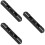3Pcs Durable PP Motorcycle Brake Cable Clamp Housing Hose Guide Black 7