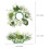 2Pcs Faux White Rings for Dining Table and Wedding Decor 2