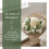 2Pcs Faux White Rings for Dining Table and Wedding Decor 4