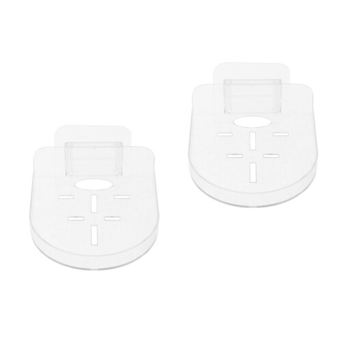 2Pcs Wall Mounted Transparent Router Bracket Security Camera Shelf 2
