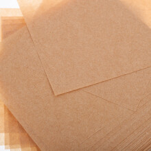2000Pcs Khaki Baking Patties Paper Sheets Oil Resistant for Hamburgers